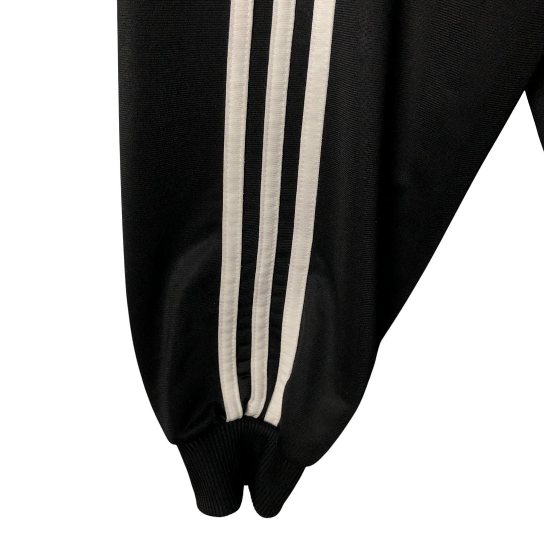 Vintage 80s-90'S adidas jersey track jacket, men's XL size polyester black type Vintage Second Hand
