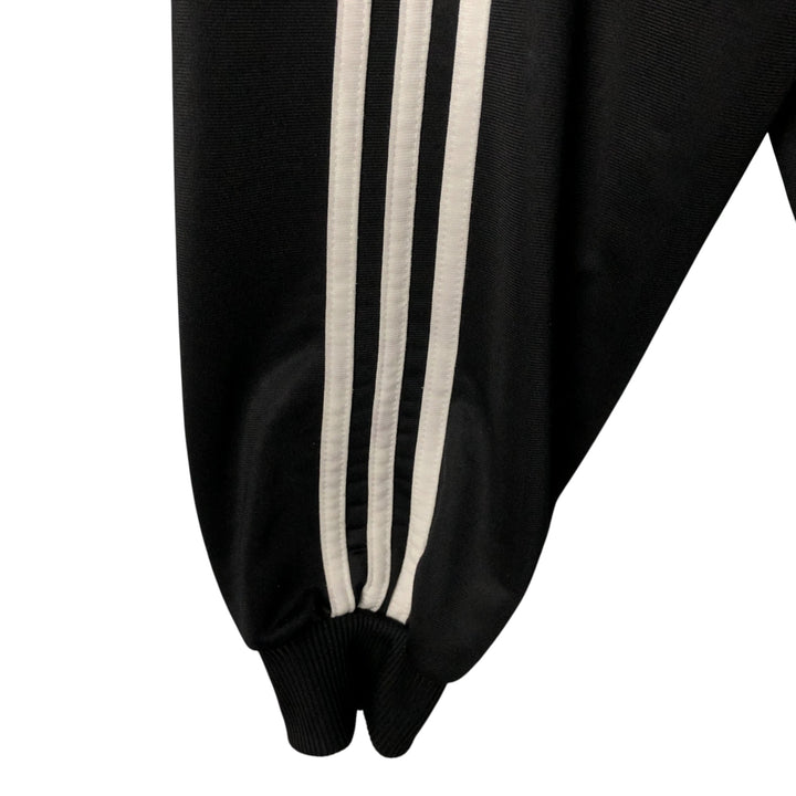 Vintage 80s-90'S adidas jersey track jacket, men's XL size polyester black type Vintage Second Hand