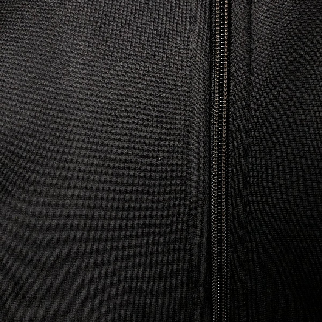 Vintage 80s-90'S adidas jersey track jacket, men's XL size polyester black type Vintage Second Hand
