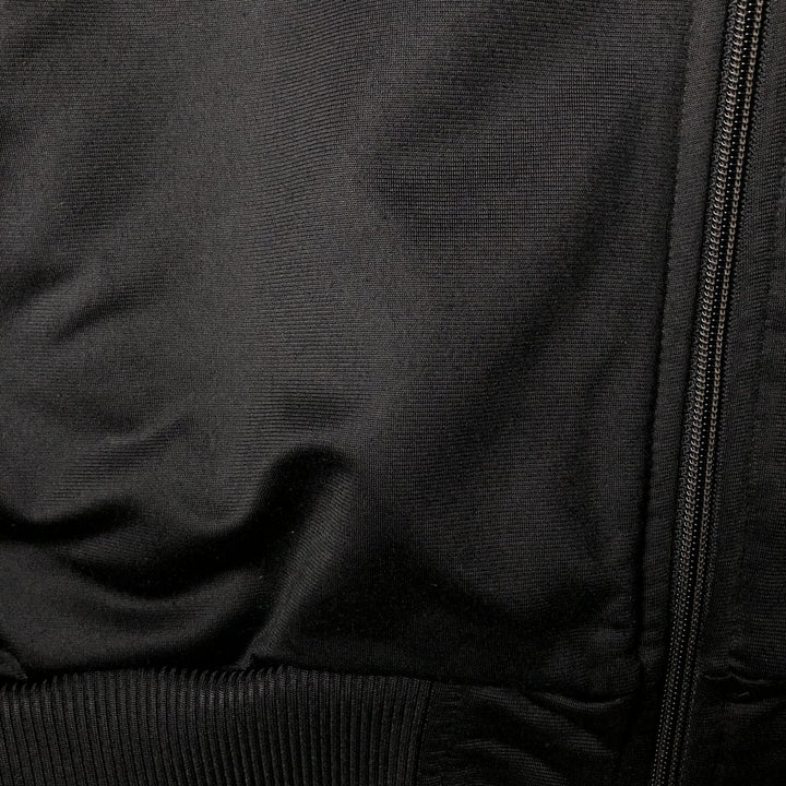 Vintage 80s-90'S adidas jersey track jacket, men's XL size polyester black type Vintage Second Hand