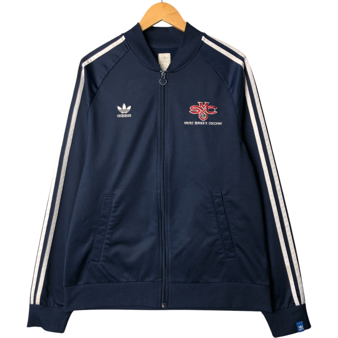 2000'S adidas Originals College Track Jacket, Men's Size L polyester navy blue type Vintage Second Hand