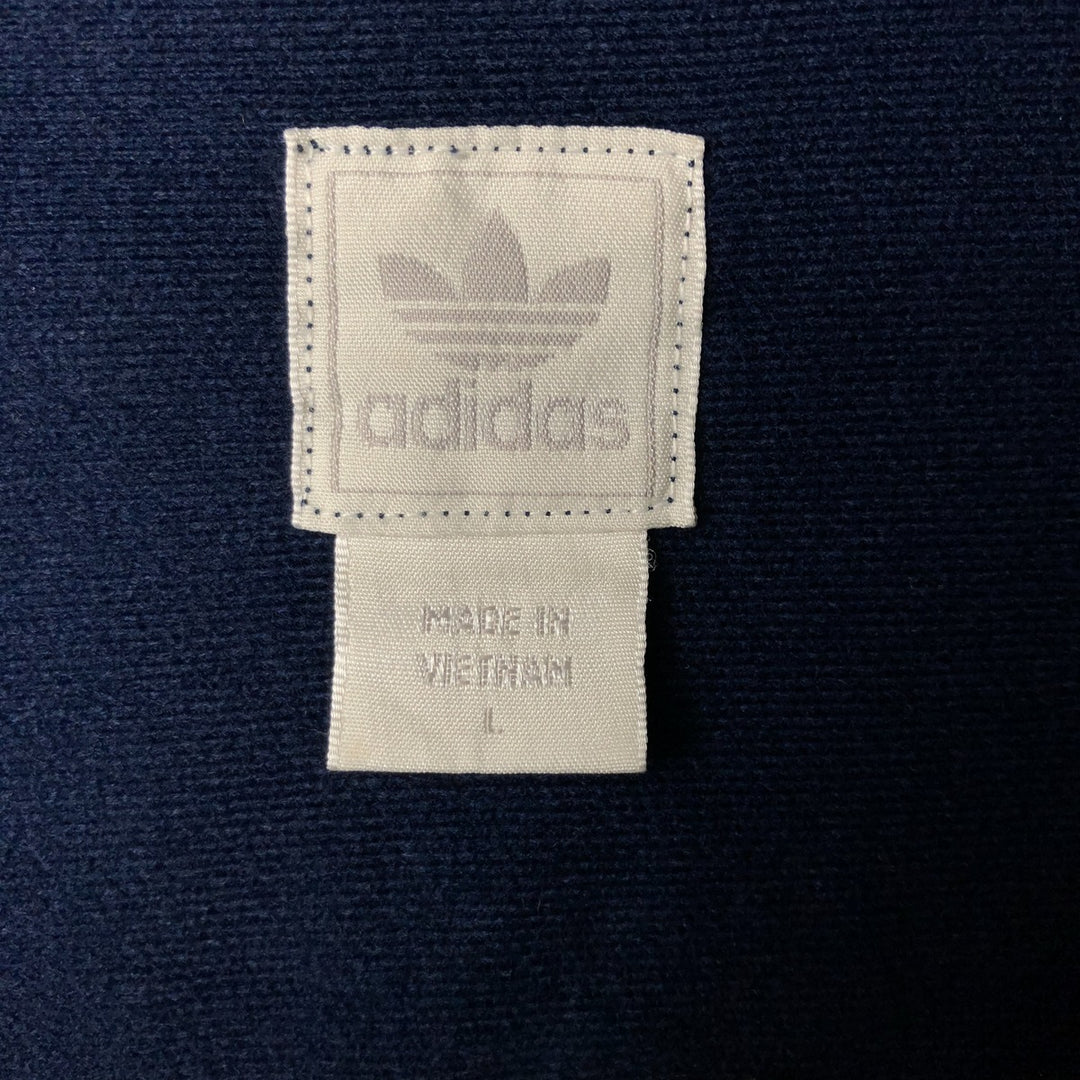 2000'S adidas Originals College Track Jacket, Men's Size L polyester navy blue type Vintage Second Hand