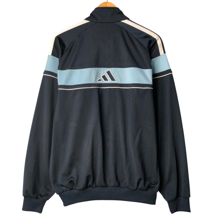 00'S adidas back logo jersey track jacket men's size L polyester navy blue type Vintage Second Hand