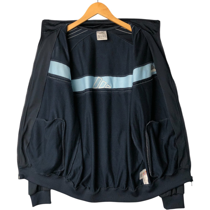00'S adidas back logo jersey track jacket men's size L polyester navy blue type Vintage Second Hand