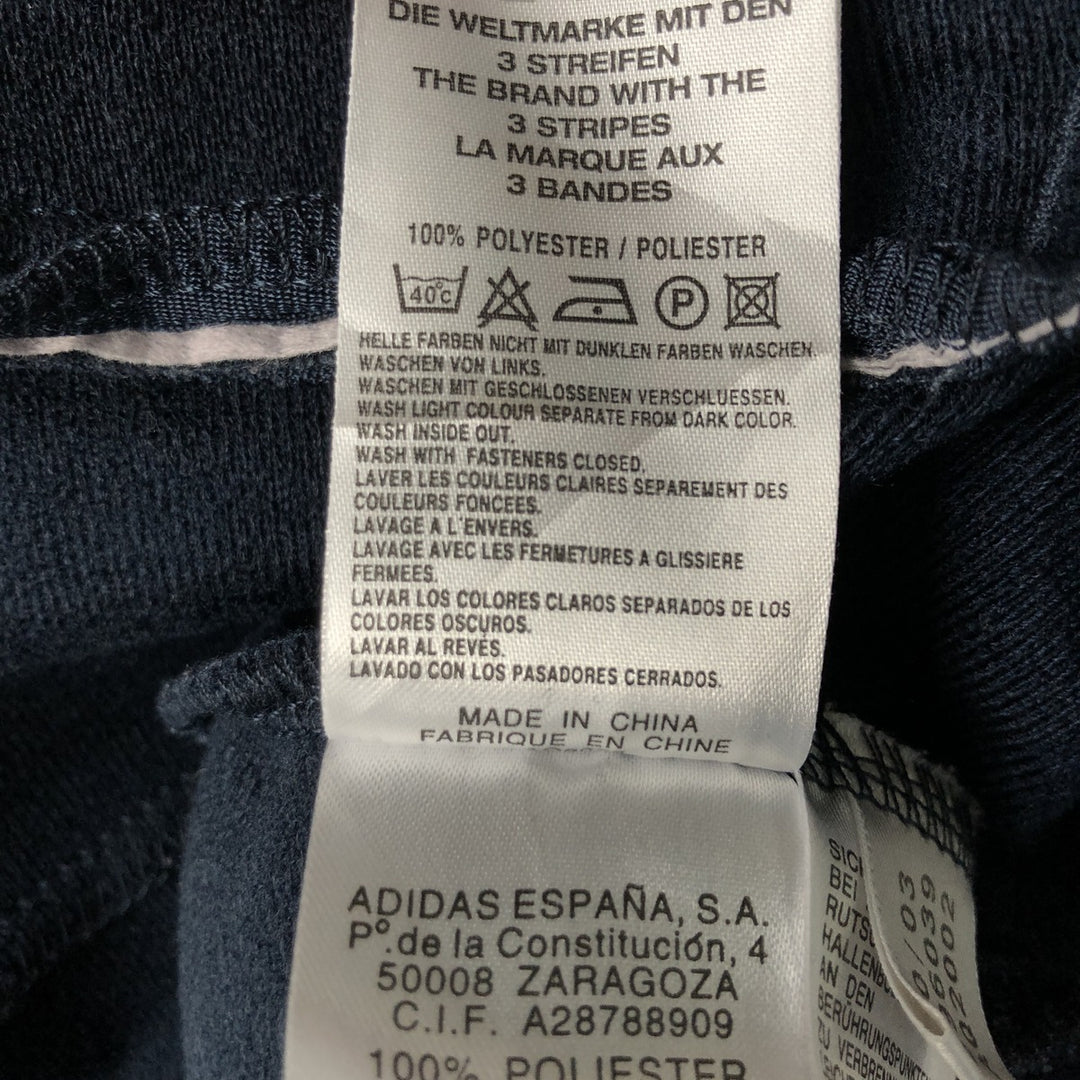 00'S adidas back logo jersey track jacket men's size L polyester navy blue type Vintage Second Hand