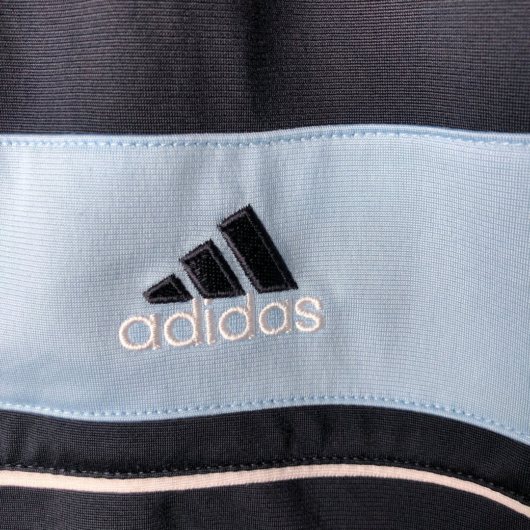 00'S adidas back logo jersey track jacket men's size L polyester navy blue type Vintage Second Hand