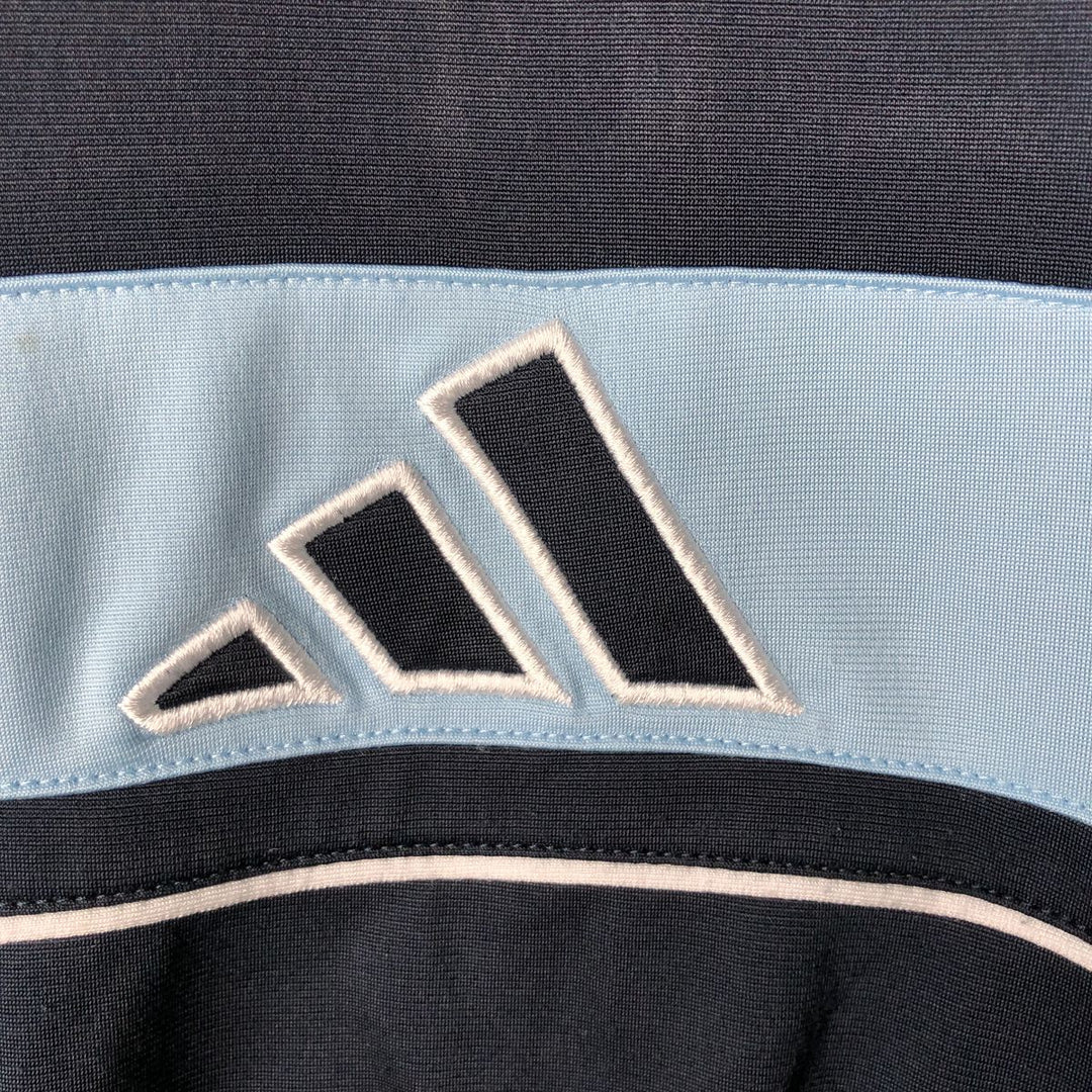 00'S adidas back logo jersey track jacket men's size L polyester navy blue type Vintage Second Hand