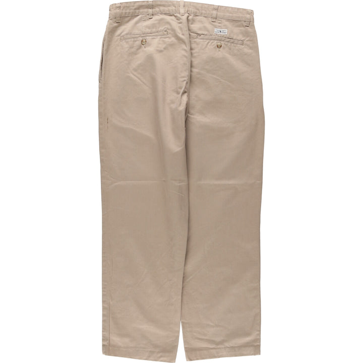Ralph Lauren POLO RALPH LAUREN Two-pleat chino pants for men, size W33 cotton Beige type Vintage Second Hand