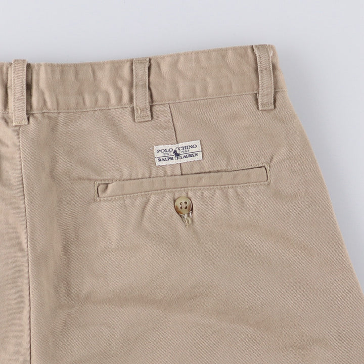 Ralph Lauren POLO RALPH LAUREN Two-pleat chino pants for men, size W33 cotton Beige type Vintage Second Hand