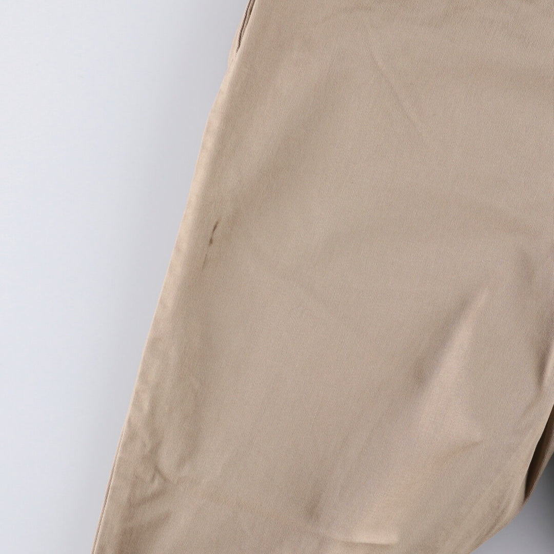 Ralph Lauren POLO RALPH LAUREN Two-pleat chino pants for men, size W33 cotton Beige type Vintage Second Hand