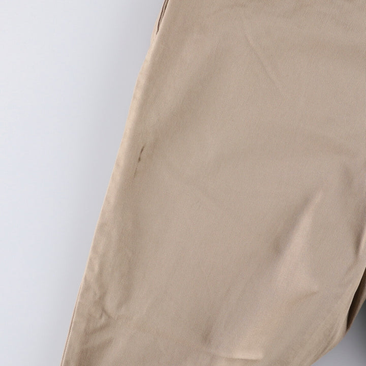Ralph Lauren POLO RALPH LAUREN Two-pleat chino pants for men, size W33 cotton Beige type Vintage Second Hand