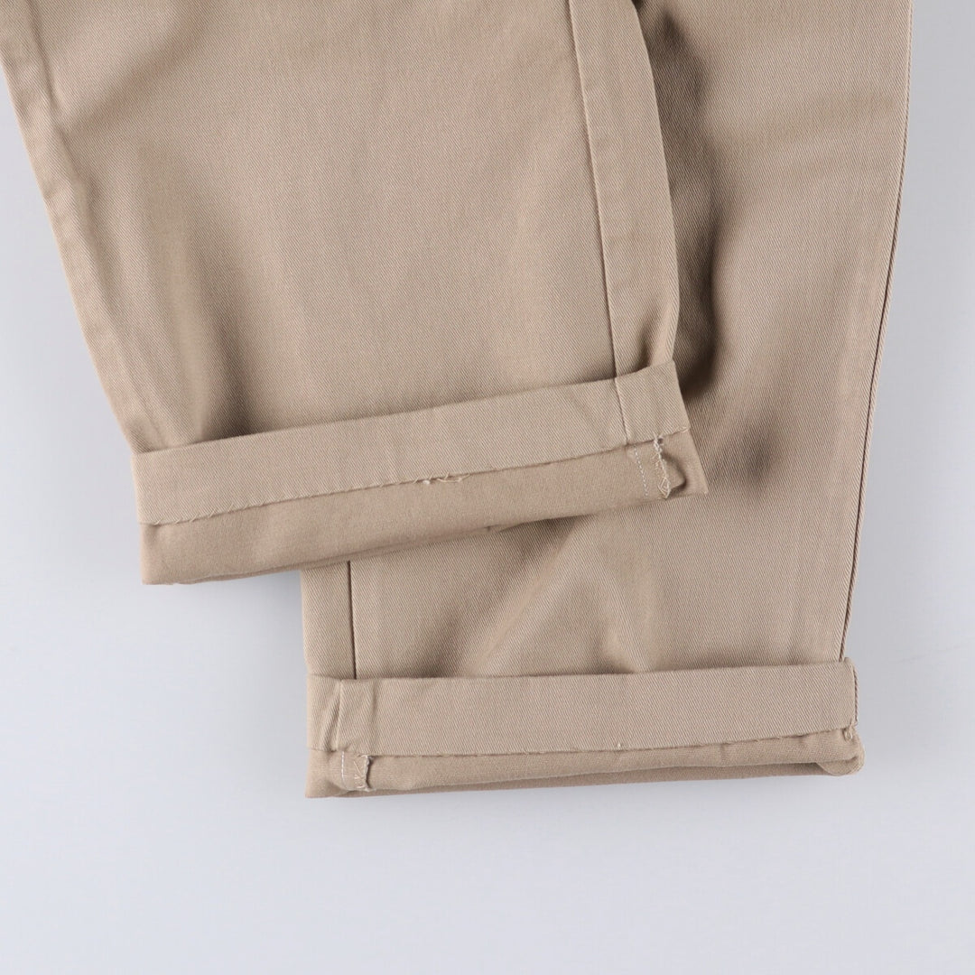 Ralph Lauren POLO RALPH LAUREN Two-pleat chino pants for men, size W33 cotton Beige type Vintage Second Hand