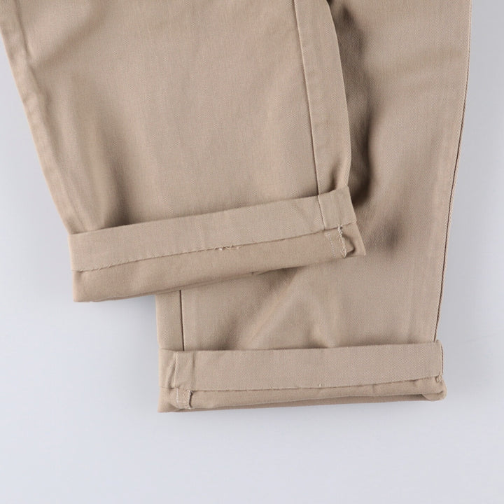 Ralph Lauren POLO RALPH LAUREN Two-pleat chino pants for men, size W33 cotton Beige type Vintage Second Hand