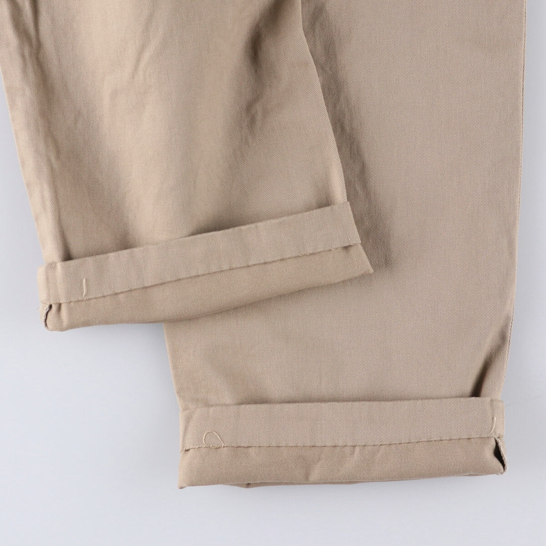 Ralph Lauren POLO RALPH LAUREN Two-pleat chino pants for men, size W33 cotton Beige type Vintage Second Hand