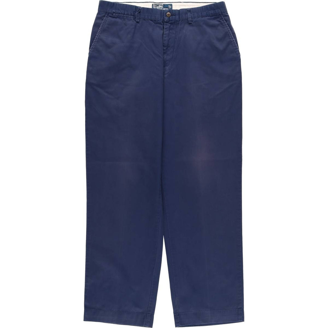 Ralph Lauren POLO by Ralph Lauren Chino Pants Men's W33 equivalent cotton navy blue type Vintage Second Hand