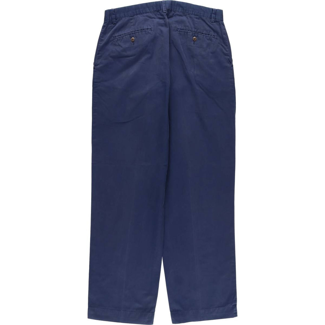 Ralph Lauren POLO by Ralph Lauren Chino Pants Men's W33 equivalent cotton navy blue type Vintage Second Hand