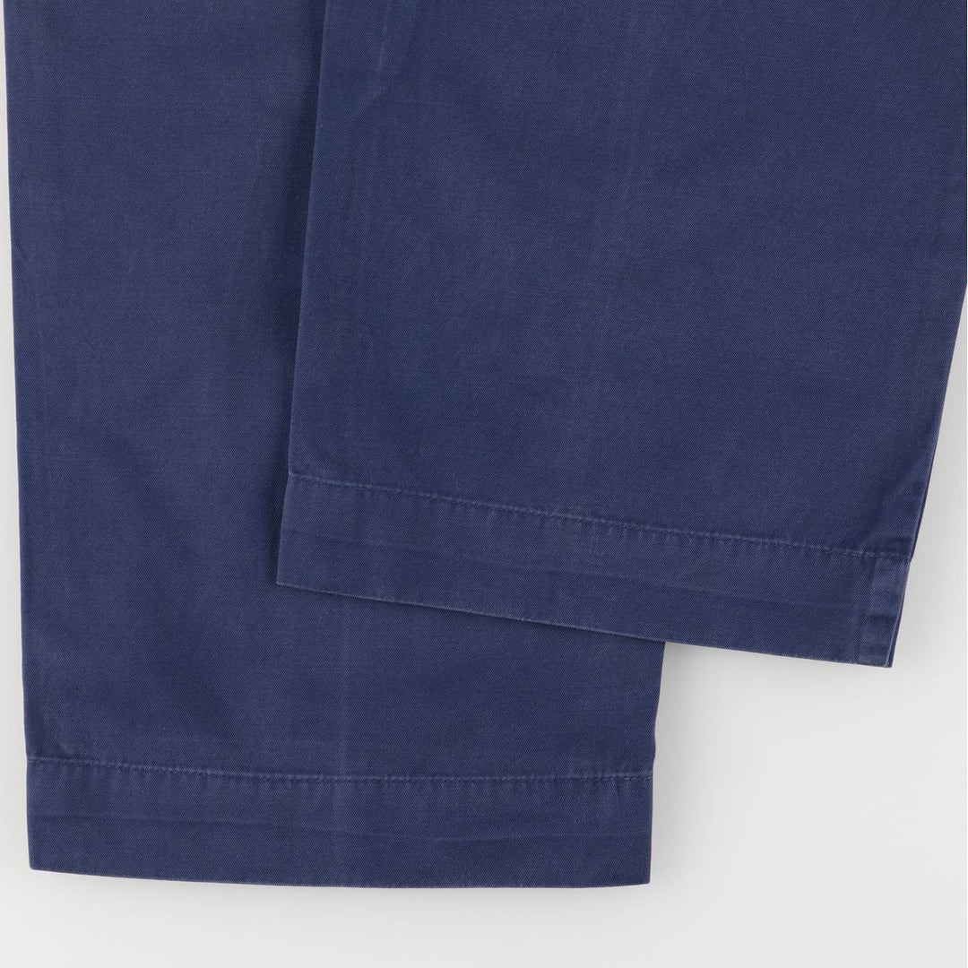 Ralph Lauren POLO by Ralph Lauren Chino Pants Men's W33 equivalent cotton navy blue type Vintage Second Hand