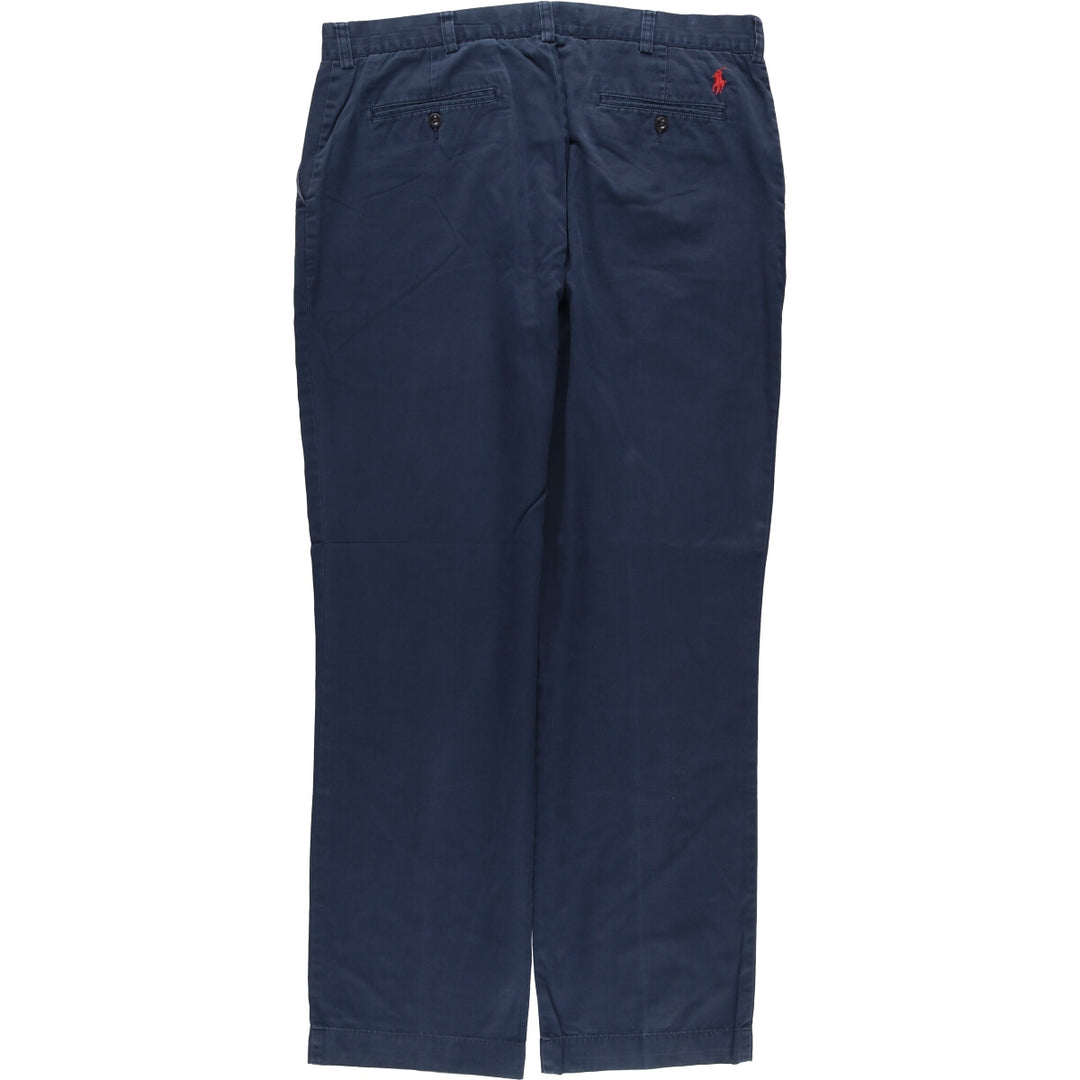 Ralph Lauren POLO by Ralph Lauren SUFFIELD PANT chino pants, men's size W37 cotton navy blue type Vintage Second Hand
