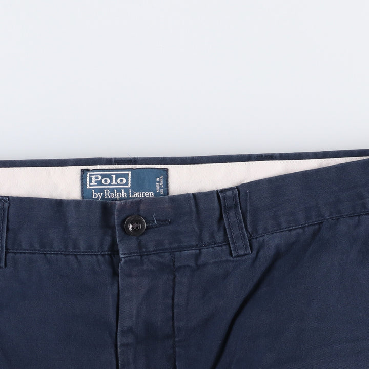 Ralph Lauren POLO by Ralph Lauren SUFFIELD PANT chino pants, men's size W37 cotton navy blue type Vintage Second Hand