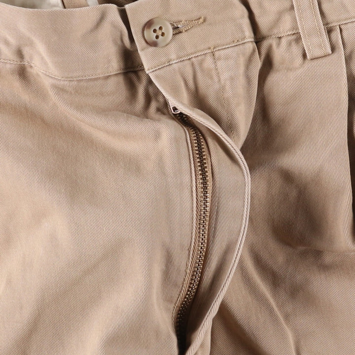 Ralph Lauren POLO by Ralph Lauren HAMMOND PANT, two-pleat chino pants, men's w36 equivalent cotton Beige type Vintage Second Hand