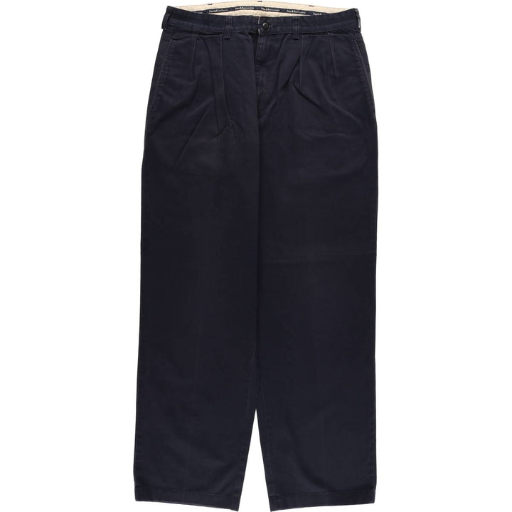 Ralph Lauren POLO RALPH LAUREN Two-pleat chino pants for men, size W34 cotton navy blue type Vintage Second Hand