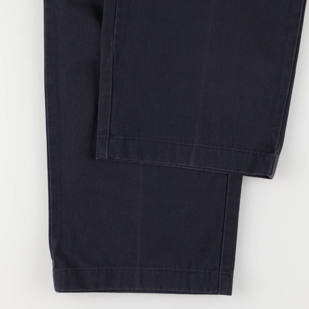 Ralph Lauren POLO RALPH LAUREN Two-pleat chino pants for men, size W34 cotton navy blue type Vintage Second Hand
