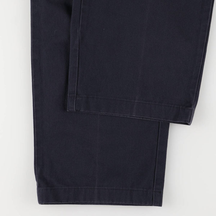 Ralph Lauren POLO RALPH LAUREN Two-pleat chino pants for men, size W34 cotton navy blue type Vintage Second Hand
