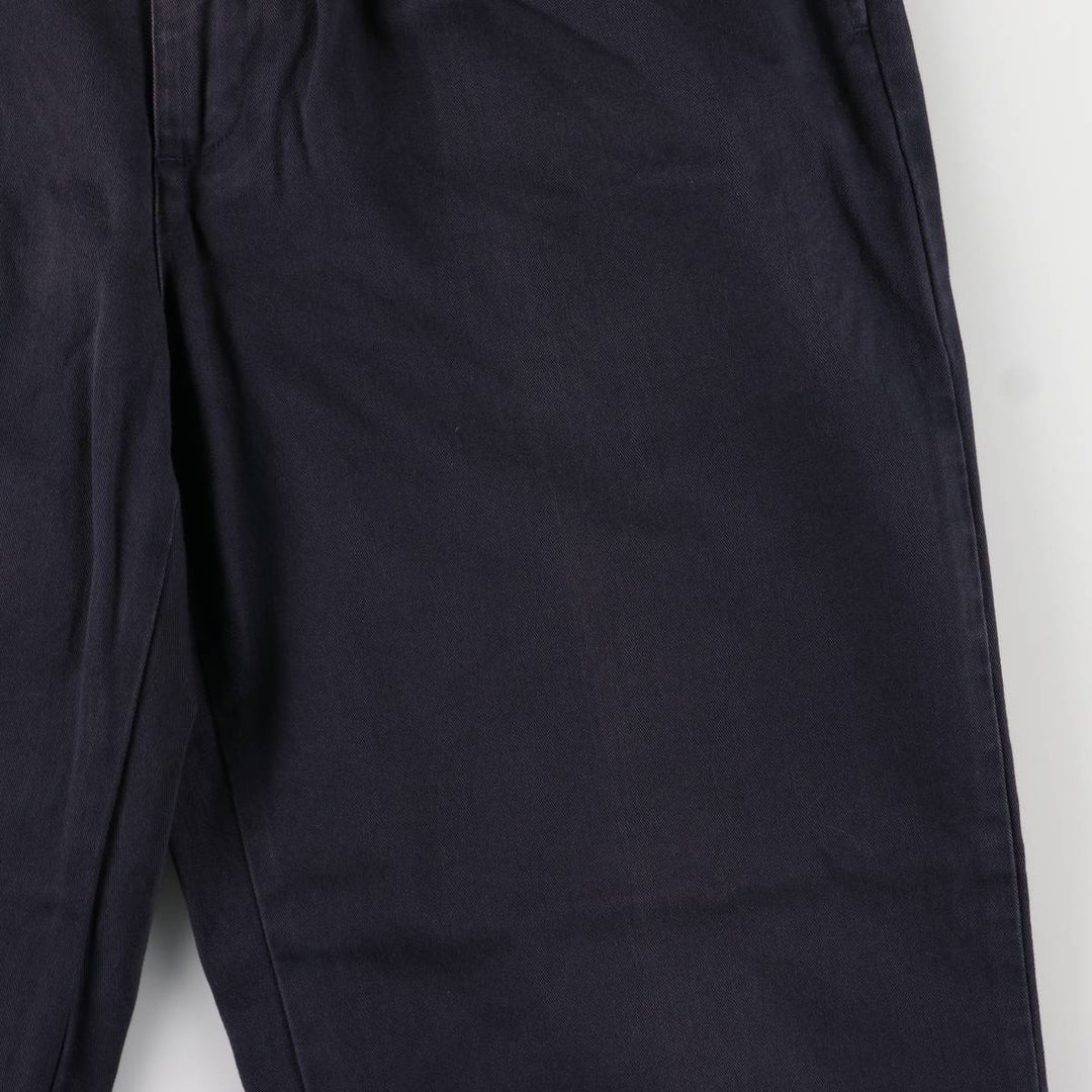 Ralph Lauren POLO RALPH LAUREN Two-pleat chino pants for men, size W34 cotton navy blue type Vintage Second Hand