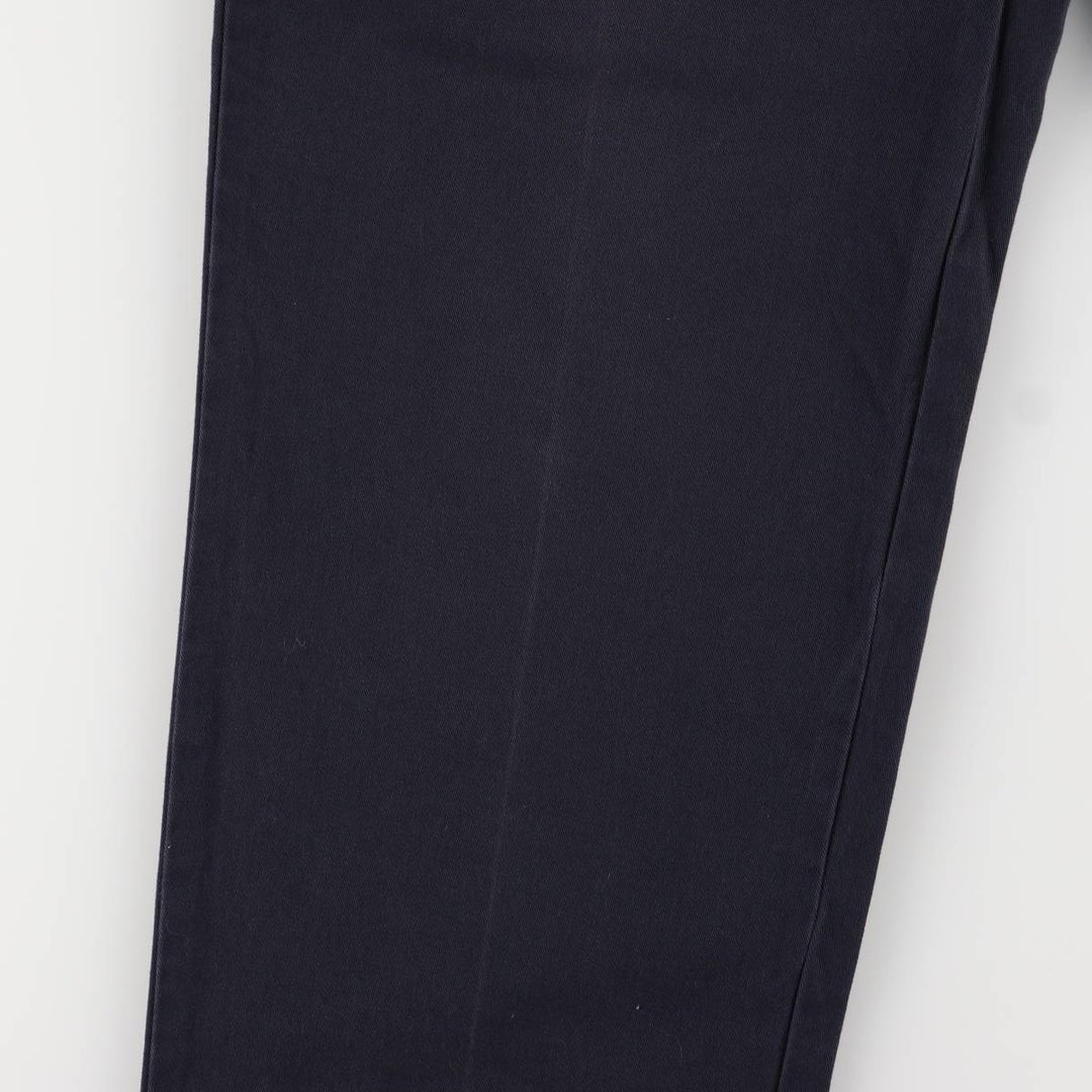 Ralph Lauren POLO RALPH LAUREN Two-pleat chino pants for men, size W34 cotton navy blue type Vintage Second Hand