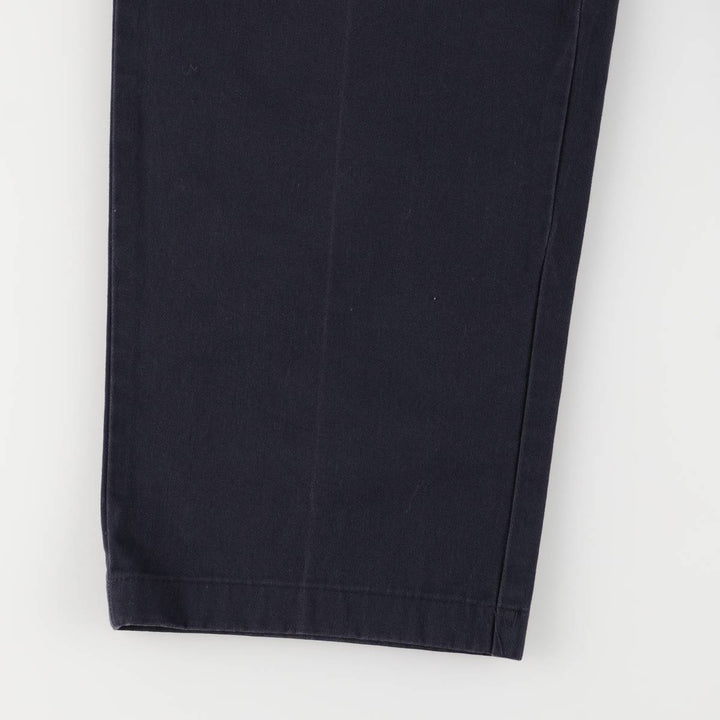Ralph Lauren POLO RALPH LAUREN Two-pleat chino pants for men, size W34 cotton navy blue type Vintage Second Hand