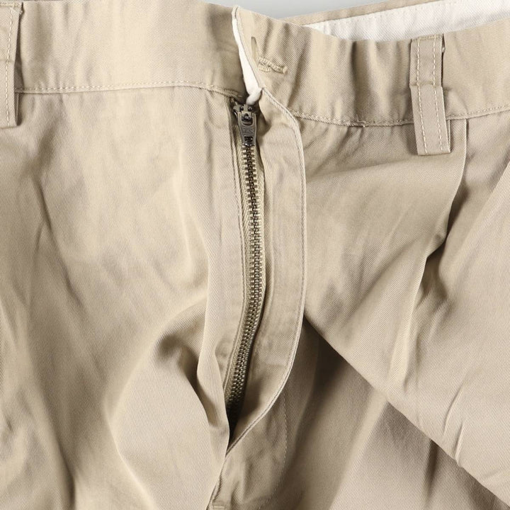 Ralph Lauren POLO by Ralph Lauren HAMMOND PANT, two-pleat chino pants, men's w36 equivalent cotton Beige type Vintage Second Hand