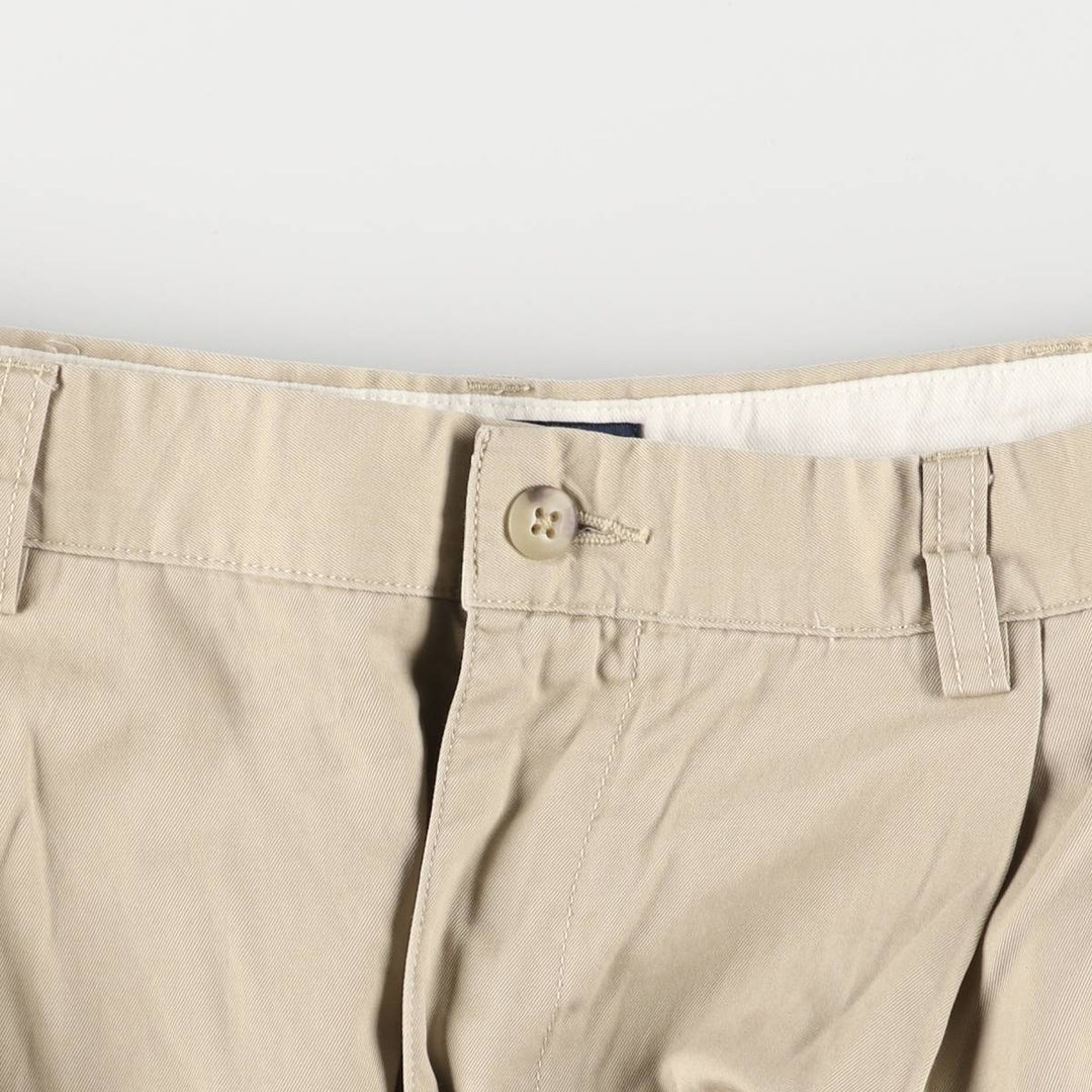 Ralph Lauren POLO by Ralph Lauren HAMMOND PANT, two-pleat chino pants, men's w36 equivalent cotton Beige type Vintage Second Hand