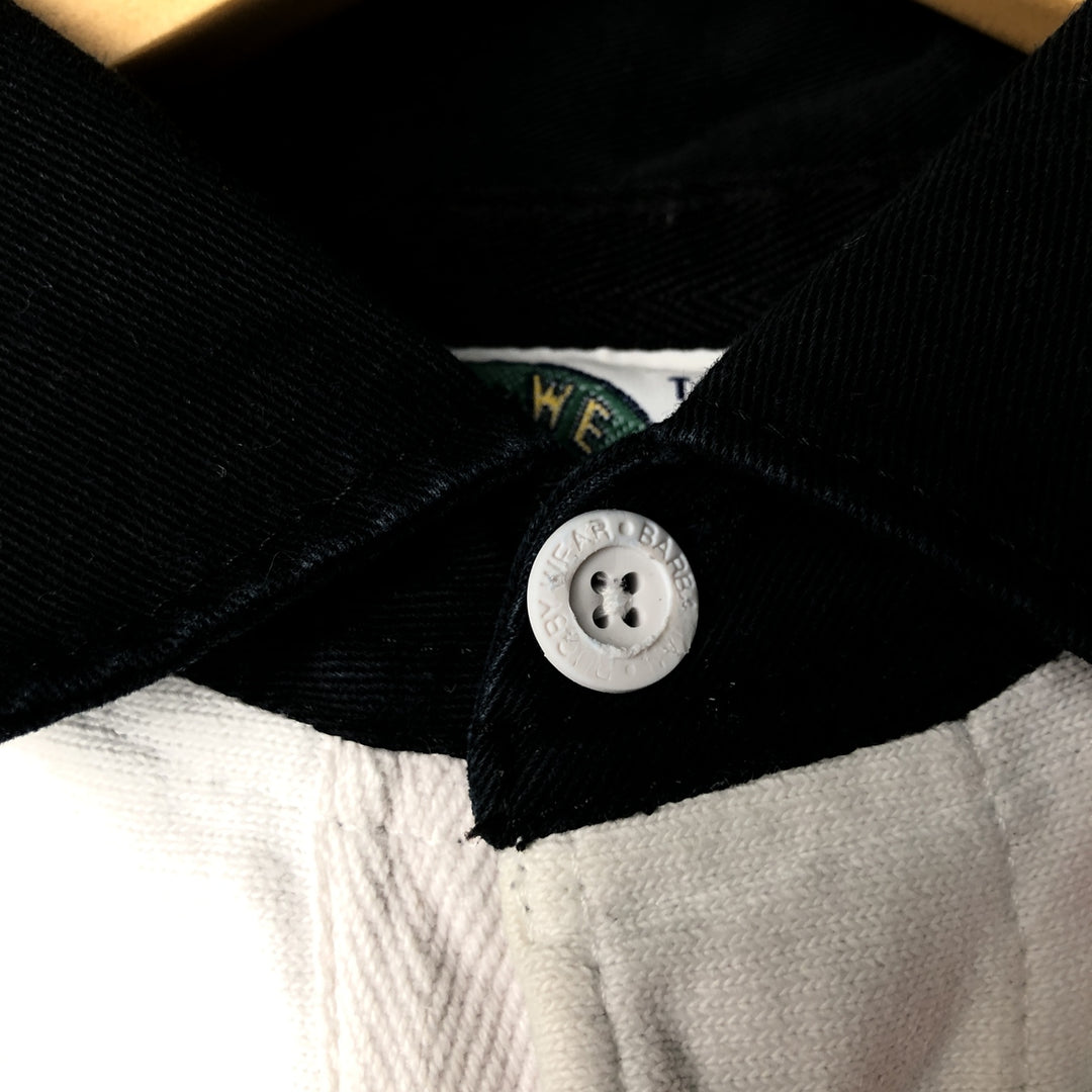 Barbarian BARBARIAN Long Sleeve Rugby Shirt, Men's XL cotton navy blue type Vintage Second Hand