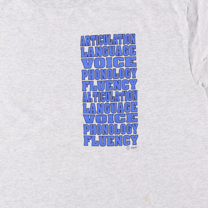 90'S Hanes HEAVYWEIGHT 50 cotton gray type Vintage Second Hand