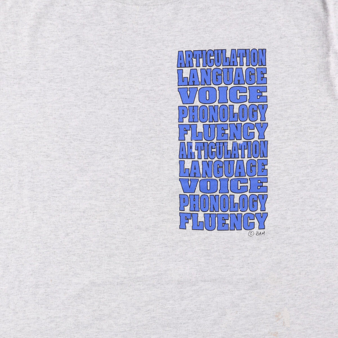 90'S Hanes HEAVYWEIGHT 50 cotton gray type Vintage Second Hand