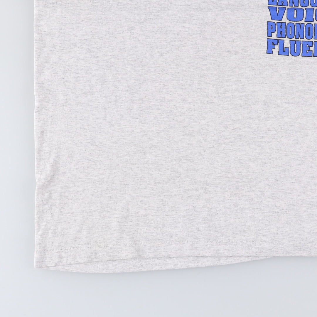 90'S Hanes HEAVYWEIGHT 50 cotton gray type Vintage Second Hand