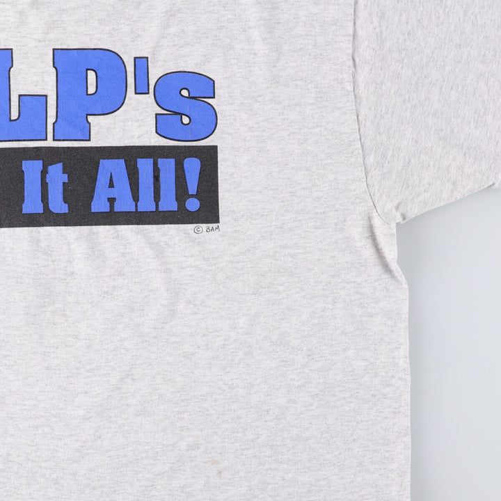 90'S Hanes HEAVYWEIGHT 50 cotton gray type Vintage Second Hand