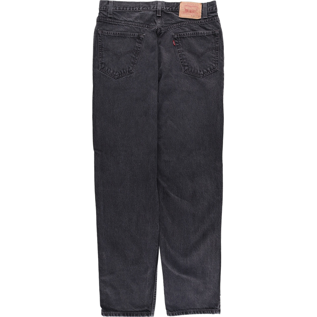 2000'S Levi's Relaxed Straight Leg Tapered Denim Pants, Black, Size 43901-7250, Men's, Size W35 cotton black type Vintage Second Hand