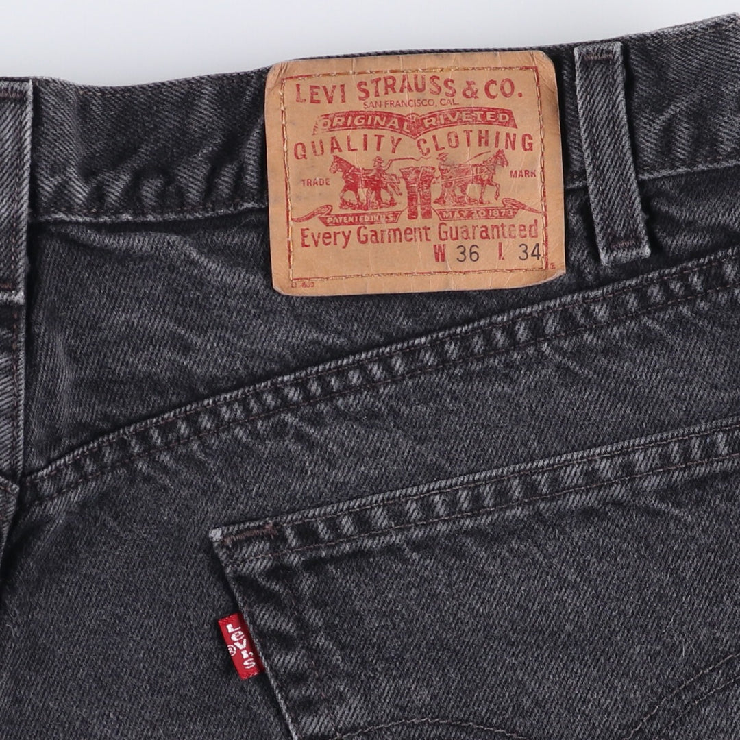 2000'S Levi's Relaxed Straight Leg Tapered Denim Pants, Black, Size 43901-7250, Men's, Size W35 cotton black type Vintage Second Hand