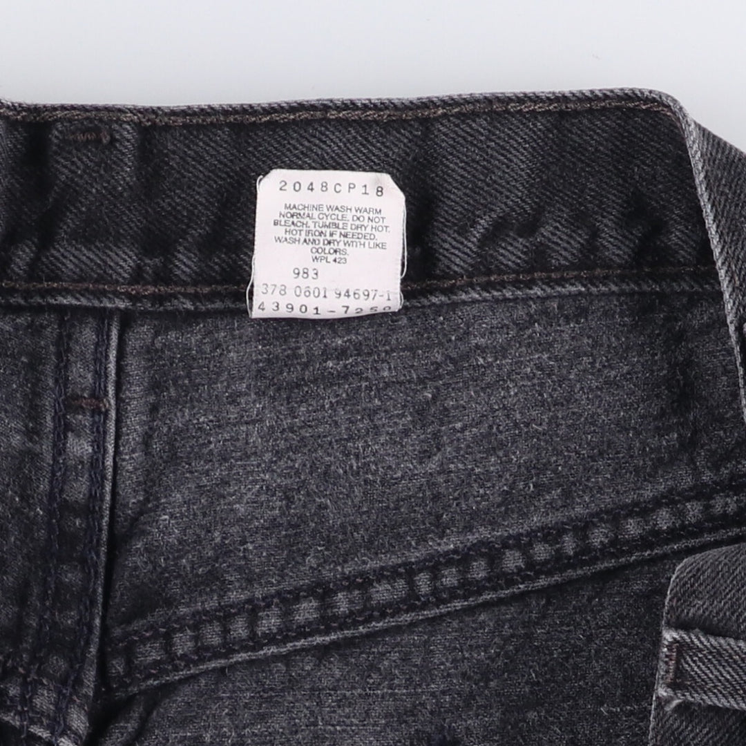 2000'S Levi's Relaxed Straight Leg Tapered Denim Pants, Black, Size 43901-7250, Men's, Size W35 cotton black type Vintage Second Hand