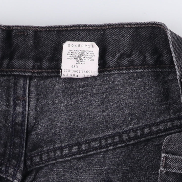 2000'S Levi's Relaxed Straight Leg Tapered Denim Pants, Black, Size 43901-7250, Men's, Size W35 cotton black type Vintage Second Hand