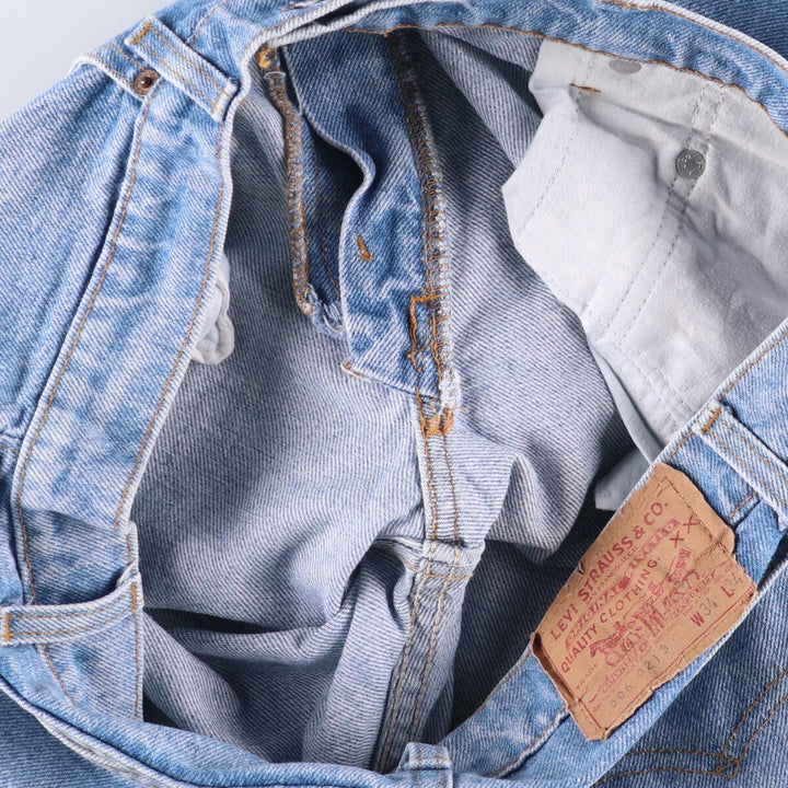 90'S Levi's 506-0213 Straight Denim Pants, Made in USA, Men's, Size 34, Vintage cotton blue type Vintage Second Hand