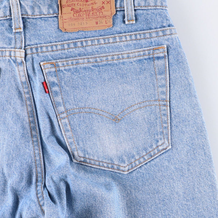 90'S Levi's 506-0213 Straight Denim Pants, Made in USA, Men's, Size 34, Vintage cotton blue type Vintage Second Hand