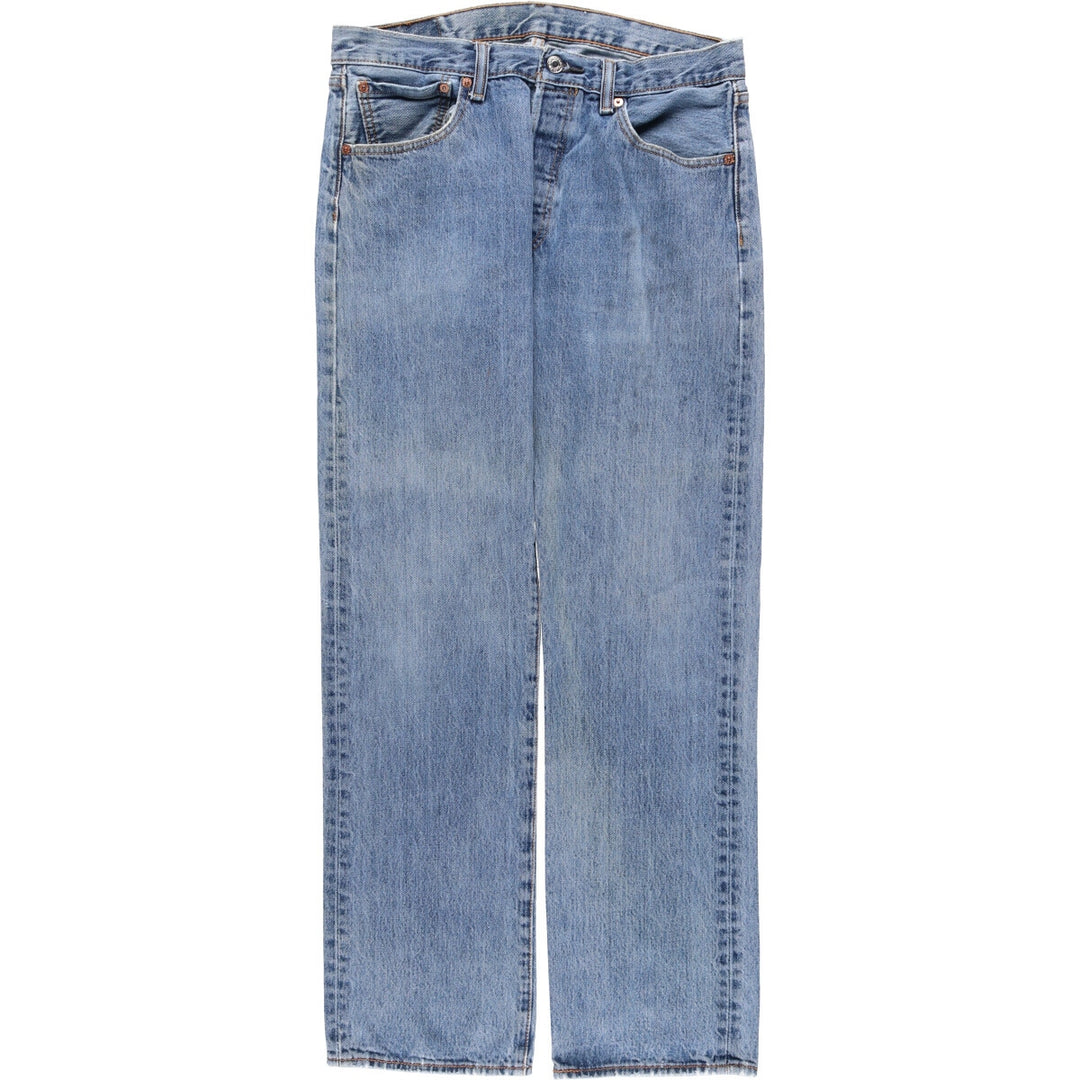 Levi's 501 straight denim pants for men, size W32 cotton blue type Vintage Second Hand