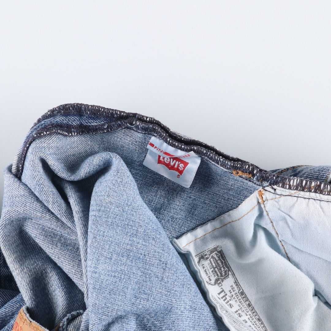 Levi's 501 straight denim pants for men, size W32 cotton blue type Vintage Second Hand