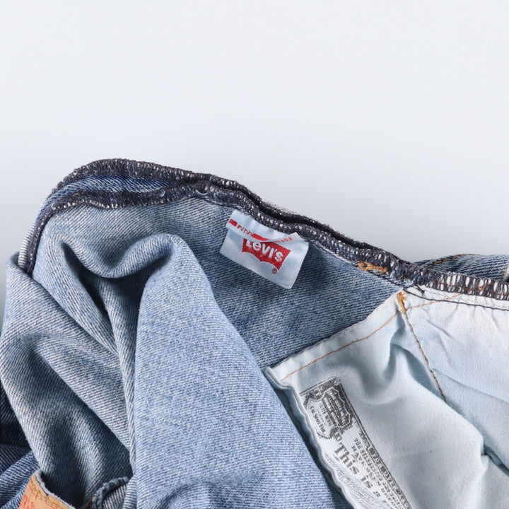 Levi's 501 straight denim pants for men, size W32 cotton blue type Vintage Second Hand