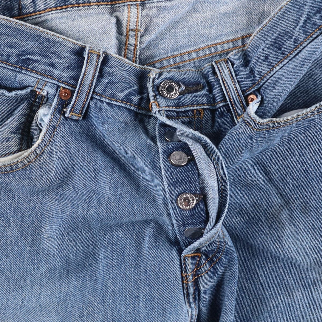 Levi's 501 straight denim pants for men, size W32 cotton blue type Vintage Second Hand