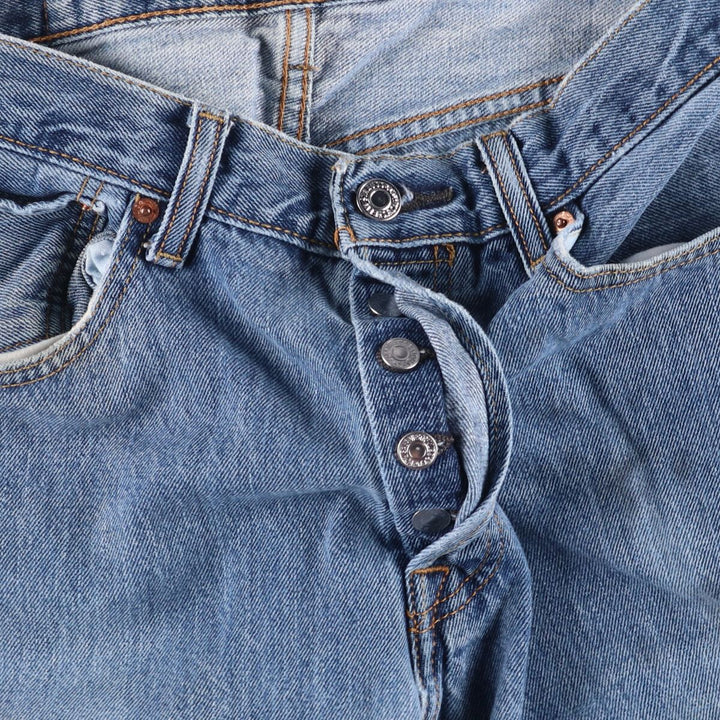 Levi's 501 straight denim pants for men, size W32 cotton blue type Vintage Second Hand