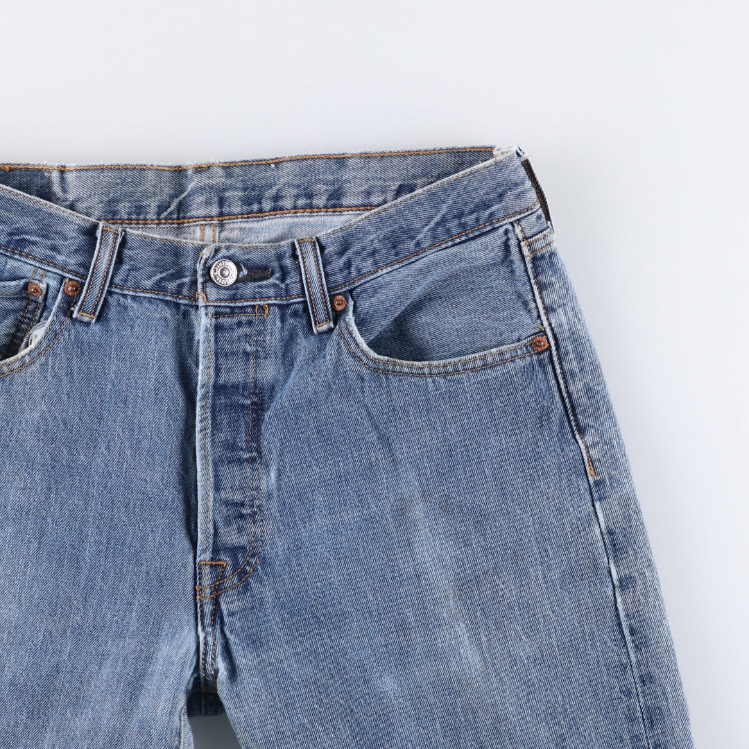 Levi's 501 straight denim pants for men, size W32 cotton blue type Vintage Second Hand