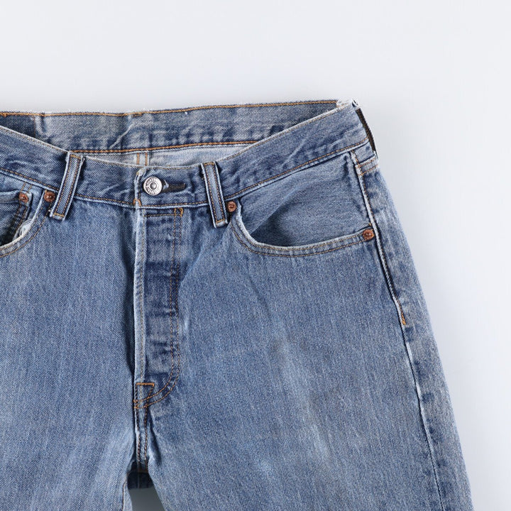 Levi's 501 straight denim pants for men, size W32 cotton blue type Vintage Second Hand